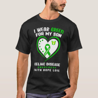 I Wear Green For My Daughter Celiac Disease Awaren T-Shirt
