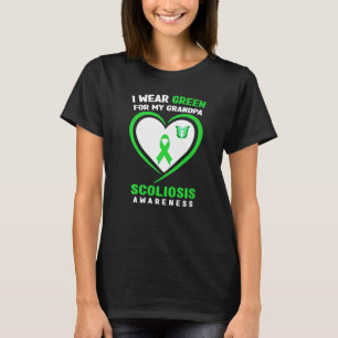I Wear Green For My Grandpa Scoliosis Awareness T-Shirt