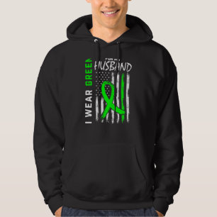 I Wear Green For My Husband Kidney Disease Awarene Hoodie