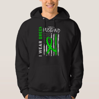 I Wear Green For My Husband Kidney Disease Awarene Hoodie