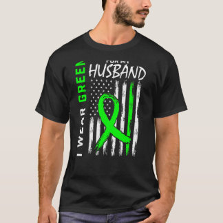 I Wear Green For My Husband Kidney Disease Awarene T-Shirt
