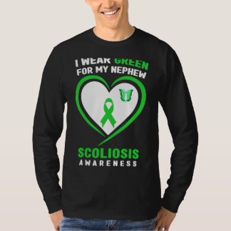 I Wear Green For My Nephew Scoliosis Awareness T-Shirt