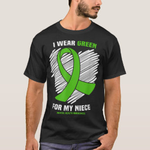 I Wear Green For My Niece Mental Health Awareness T-Shirt