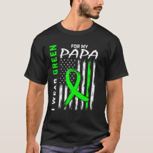 I Wear Green For My Papa Cerebral Palsy Awareness T-Shirt