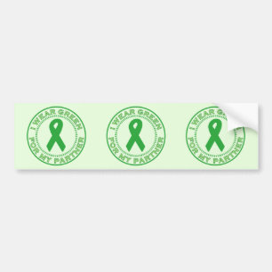 I Wear Green For My Partner Bumper Sticker