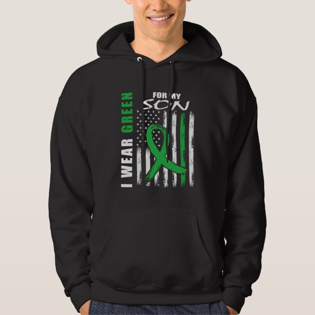 I Wear Green For My Son Kidney Disease Awareness F Hoodie (Front)