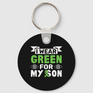 I Wear Green For My Son Mental Health Awareness Gr Key Ring