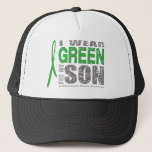 I wear green for my son trucker hat
