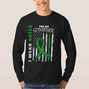 I Wear Green Godfather Kidney Disease Awareness Pr T-Shirt