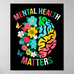 I Wear Green Mental Health Awareness S Support War Poster