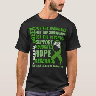 I Wear Green Promoto Mental Health Awareness For M T-Shirt