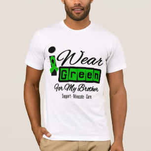 I Wear Green Ribbon (Retro) - Brother T-Shirt