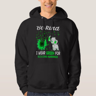 I Wear Green Scoliosis Awareness Hoodie