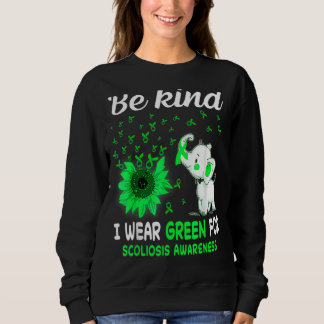 I Wear Green Scoliosis Awareness Sweatshirt