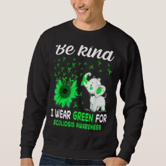 I Wear Green Scoliosis Awareness Sweatshirt