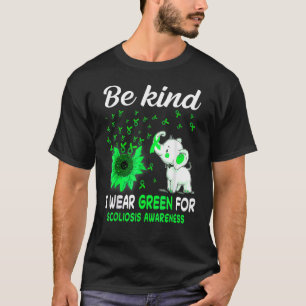 I Wear Green Scoliosis Awareness T-Shirt