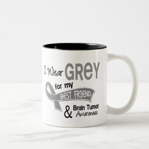 I Wear Grey 42 Best Friend Brain Tumour Two-Tone Coffee Mug