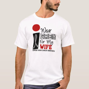 I Wear Grey 9 Brain Cancer T-Shirt