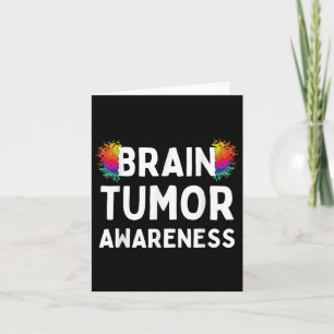 I Wear Grey For Brain Tumour Awareness Grey S Ribb Card