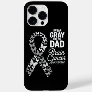 I wear Grey for my Dad - Brain Cancer Awareness Case-Mate iPhone 14 Pro Max Case