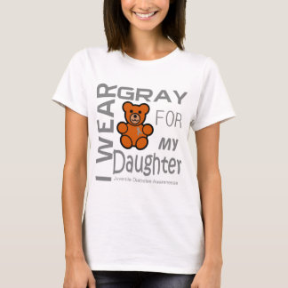 I wear grey for my daughter juvenile diabetes Awar T-Shirt