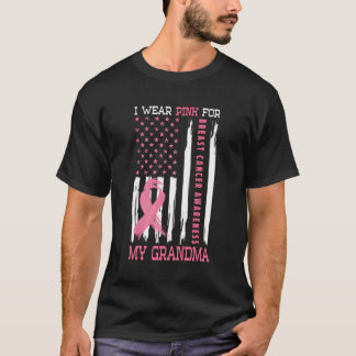 I Wear K For My Grandma Breast Cancer Awareness T-Shirt