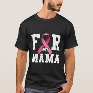 I Wear K For My Mama Breast Cancer Awareness Ribbo T-Shirt