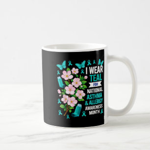 I wear Light Blue for Asthma and Allergy Awareness Coffee Mug