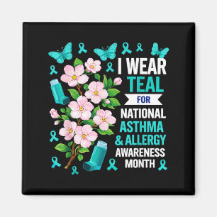 I wear Light Blue for Asthma and Allergy Awareness Magnet