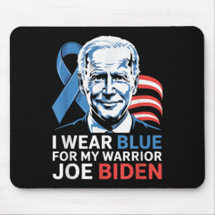I Wear Light Blue For Biden Prostate Cancer Awaren Mouse Pad