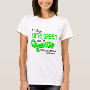 I Wear Lime Green 42 Son Muscular Dystrophy T-Shirt
