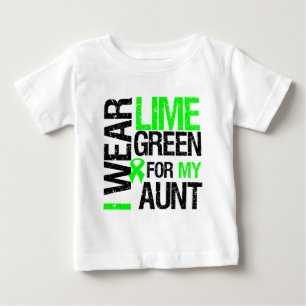 I Wear Lime Green For My Aunt Lymphoma Baby T-Shirt