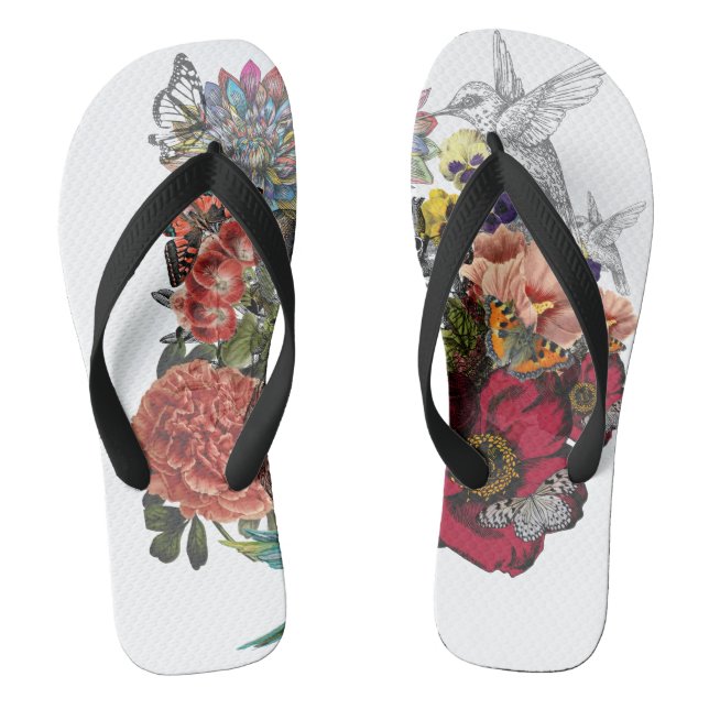 I wear my heart on my sole thongs (Footbed)