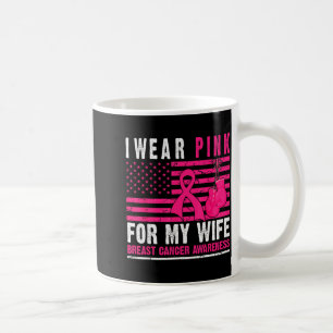 I Wear Nk For My Wife Breast Cancer Husband Cancer Coffee Mug