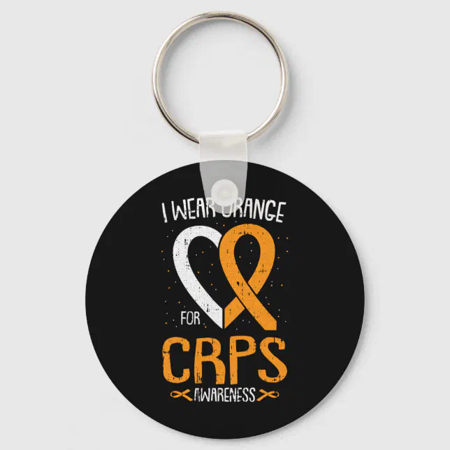 I Wear Orange Crps Awareness Complex Regional Pain Key Ring | Zazzle