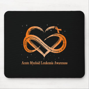 I Wear Orange For Acute Myeloid Leukaemia Warrior Mouse Pad