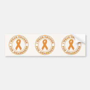 I Wear Orange For Awareness Bumper Sticker