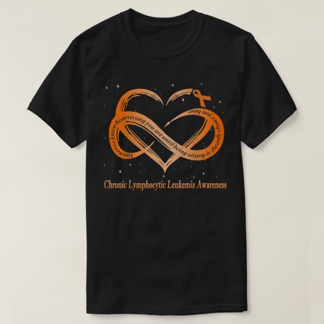 I Wear Orange For Chronic Lymphocytic Leukaemia Wa T-Shirt (Design Front)