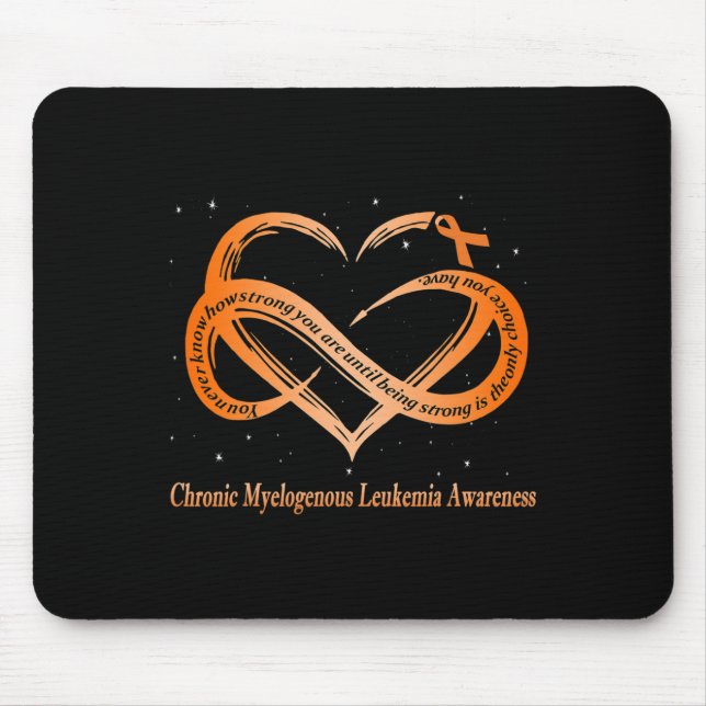 I Wear Orange For Chronic Myelogenous Leukaemia Wa Mouse Pad (Front)