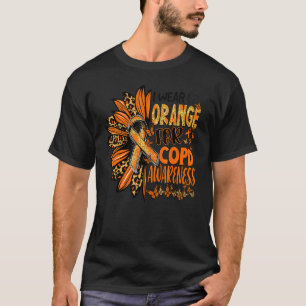 I wear Orange for COPD Awareness Sunflower Orange T-Shirt