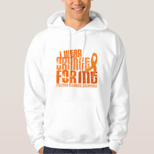I Wear Orange For Me Multiple Sclerosis MS Hoodie