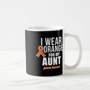 I Wear Orange For My Aunt Leukaemia Awareness 2 Coffee Mug