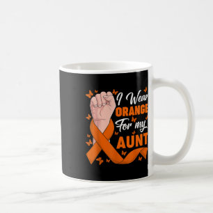 I Wear Orange For My Aunt Leukaemia Awareness Mont Coffee Mug