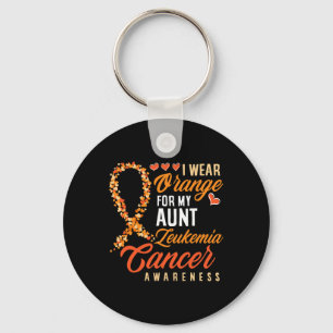 I Wear Orange For My Aunt Leukaemia Cancer Awarene Key Ring