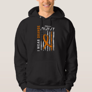 I Wear Orange For My Aunt Multiple Sclerosis Aware Hoodie