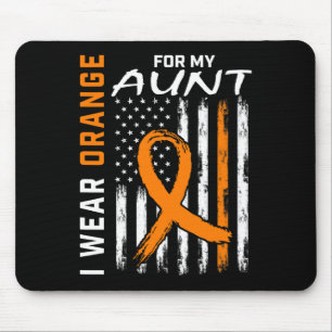 I Wear Orange For My Aunt Multiple Sclerosis Aware Mouse Pad