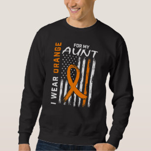 I Wear Orange For My Aunt Multiple Sclerosis Aware Sweatshirt