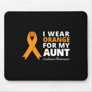 I Wear Orange For My Aunt Ribbon Family Warrior  Mouse Pad