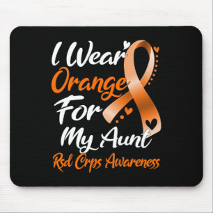I Wear Orange For My Aunt Rsd Crps Awareness Mouse Pad