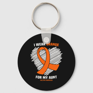 I Wear Orange For My Aunt Rsdcrps Awareness Key Ring